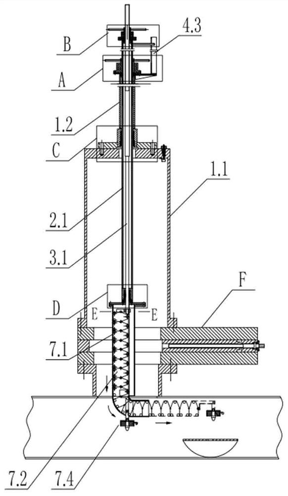 Pressure salvaging device for pipe tapping falling piece