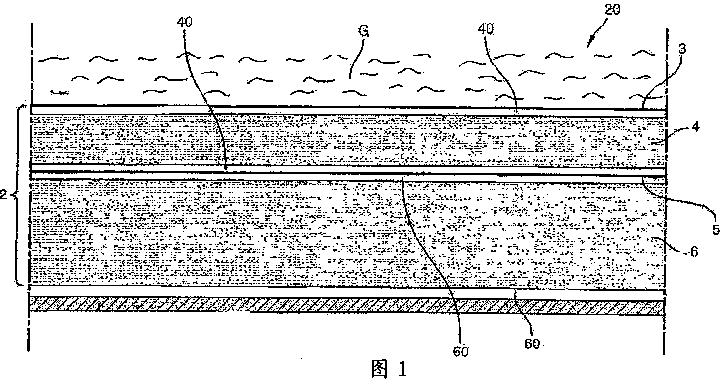 Method for measuring the actual porosity of the watertightness barrier of a fluid containment tank
