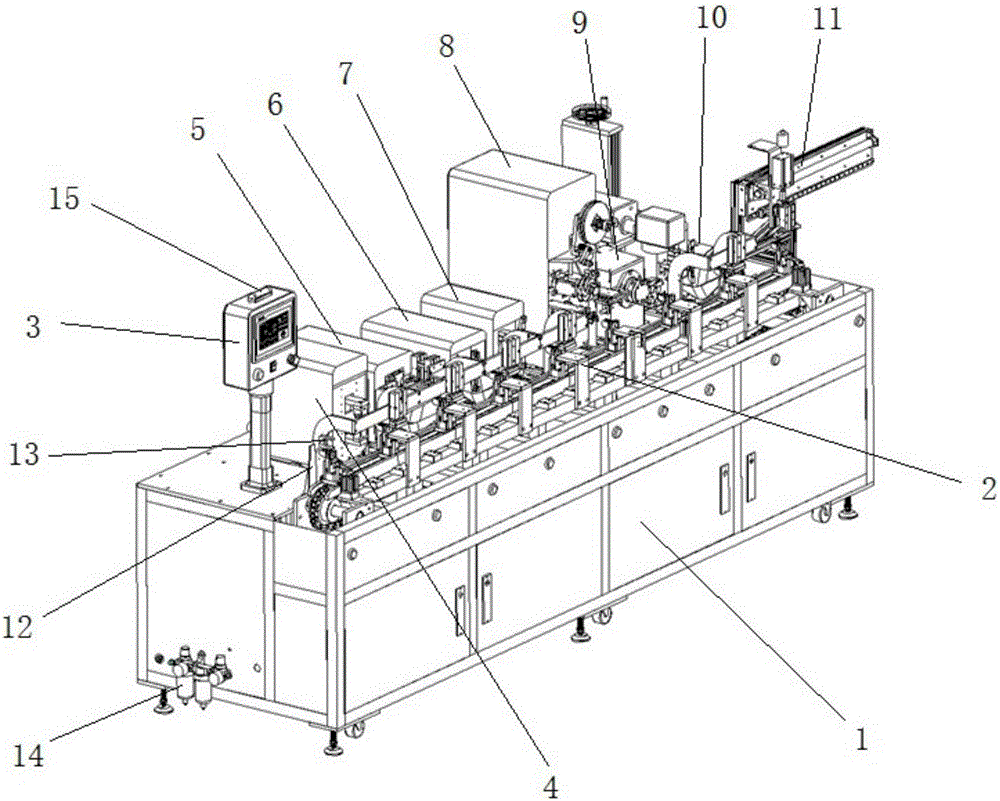 Full-automatic peeling, knit cutting and copper foil winding machine and working method thereof