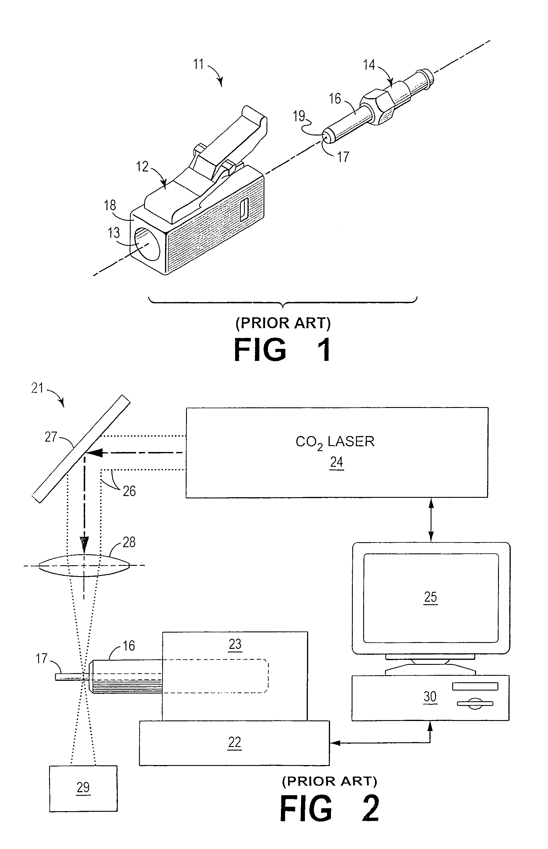 Laser cleaving method and apparatus for optical fiber cables