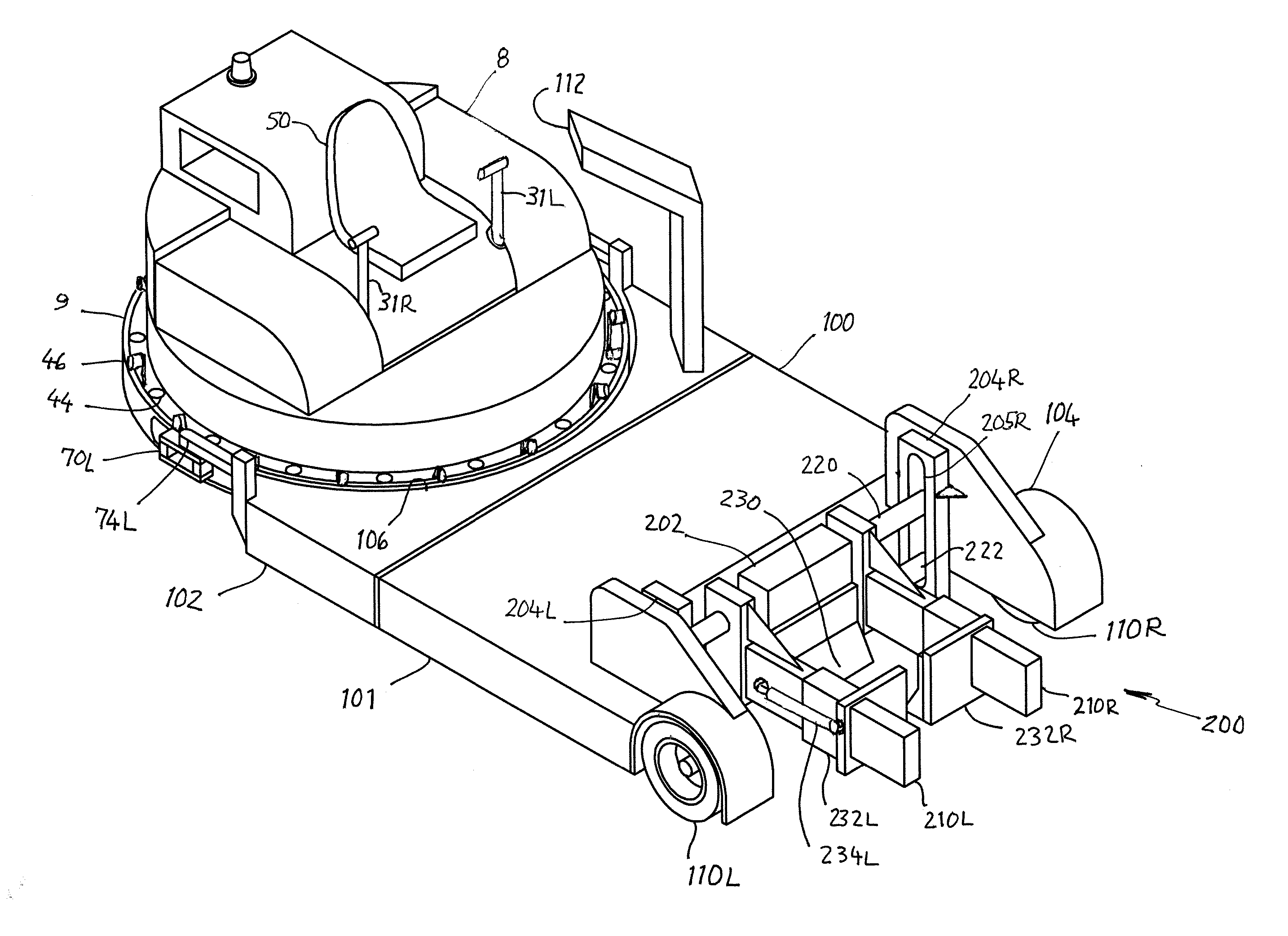 Omni-Directional Towbarless Aircraft Transporter and Method for Moving Aircraft