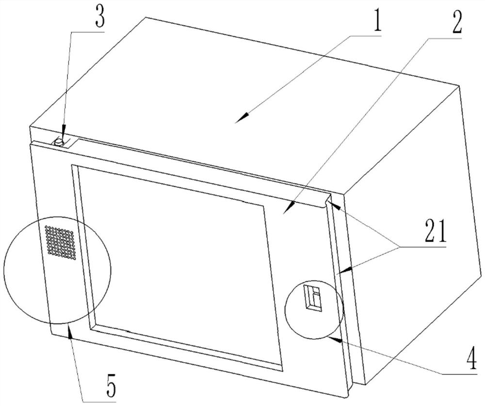 A hidden handle door device