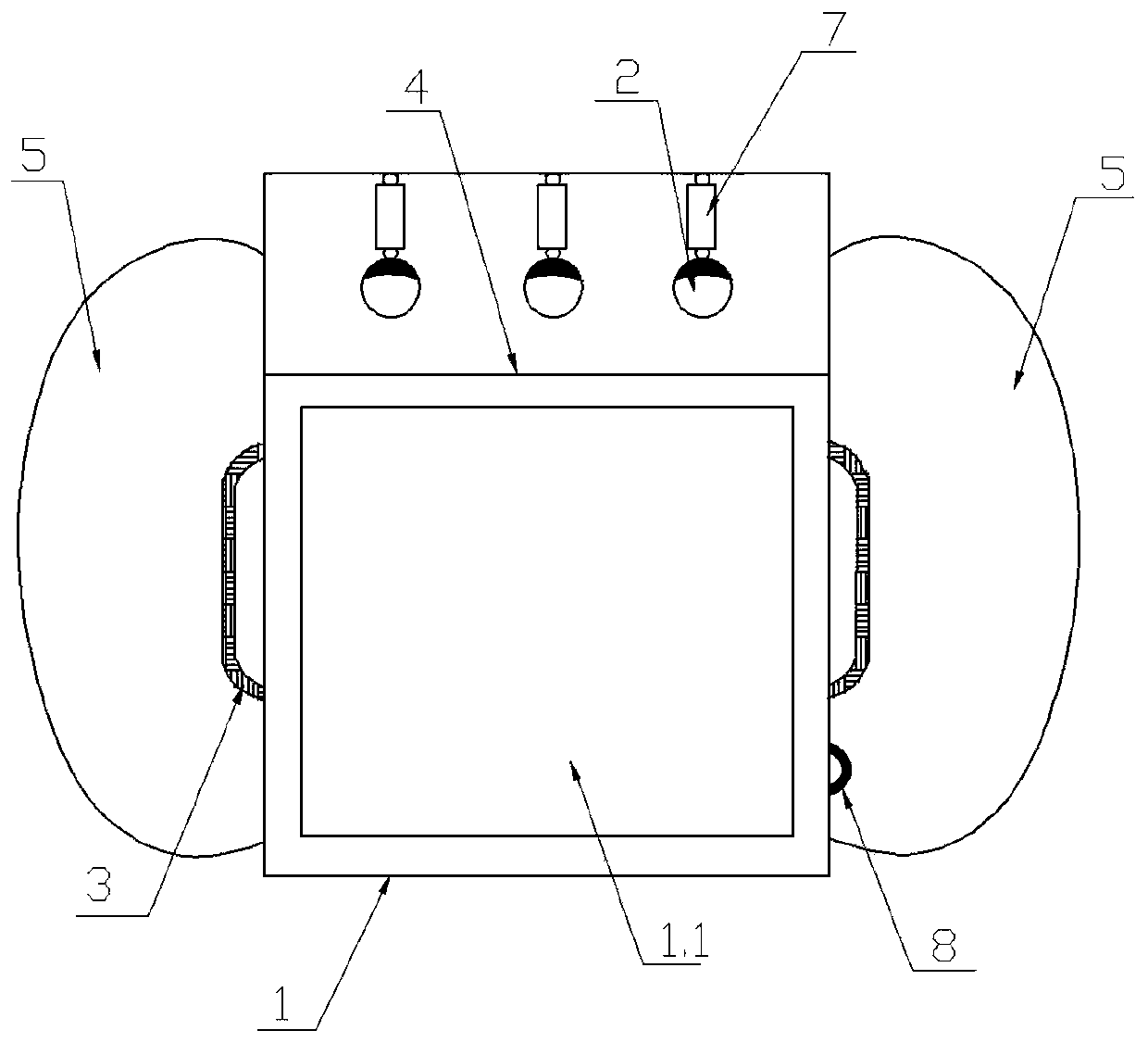 Fishing, lighting and lifesaving device