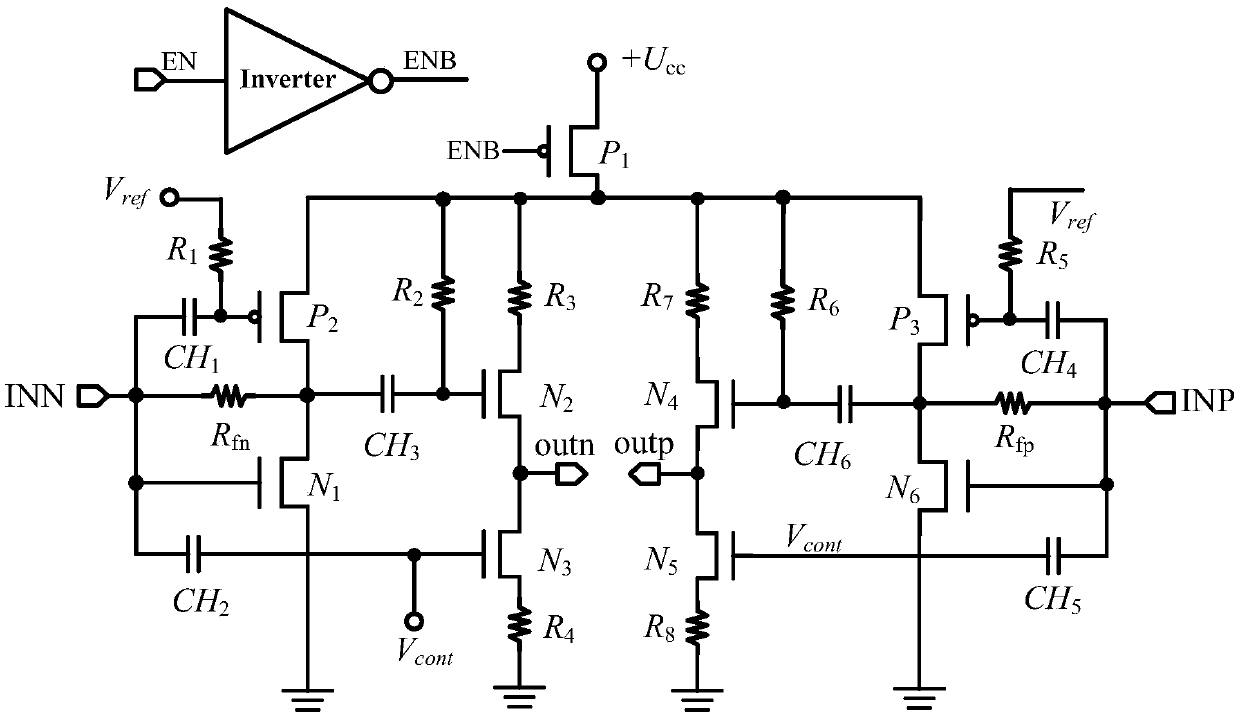 A CMOS Broadband Low Noise Amplifier with Adjustable Gain