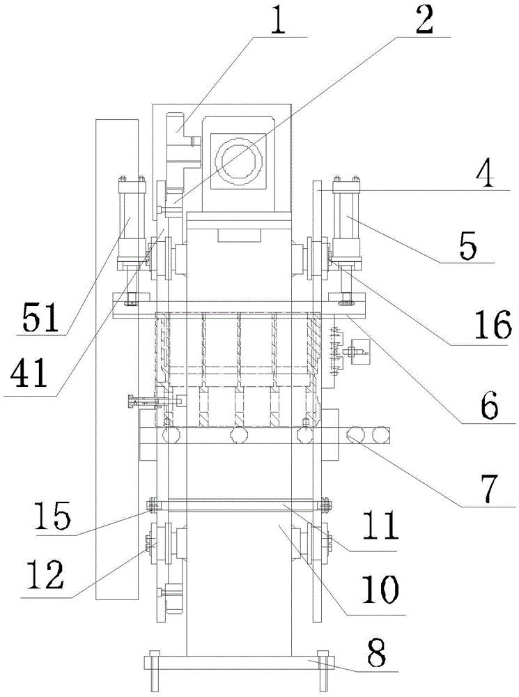 Overturning liquid-pouring device for honing machine reaming