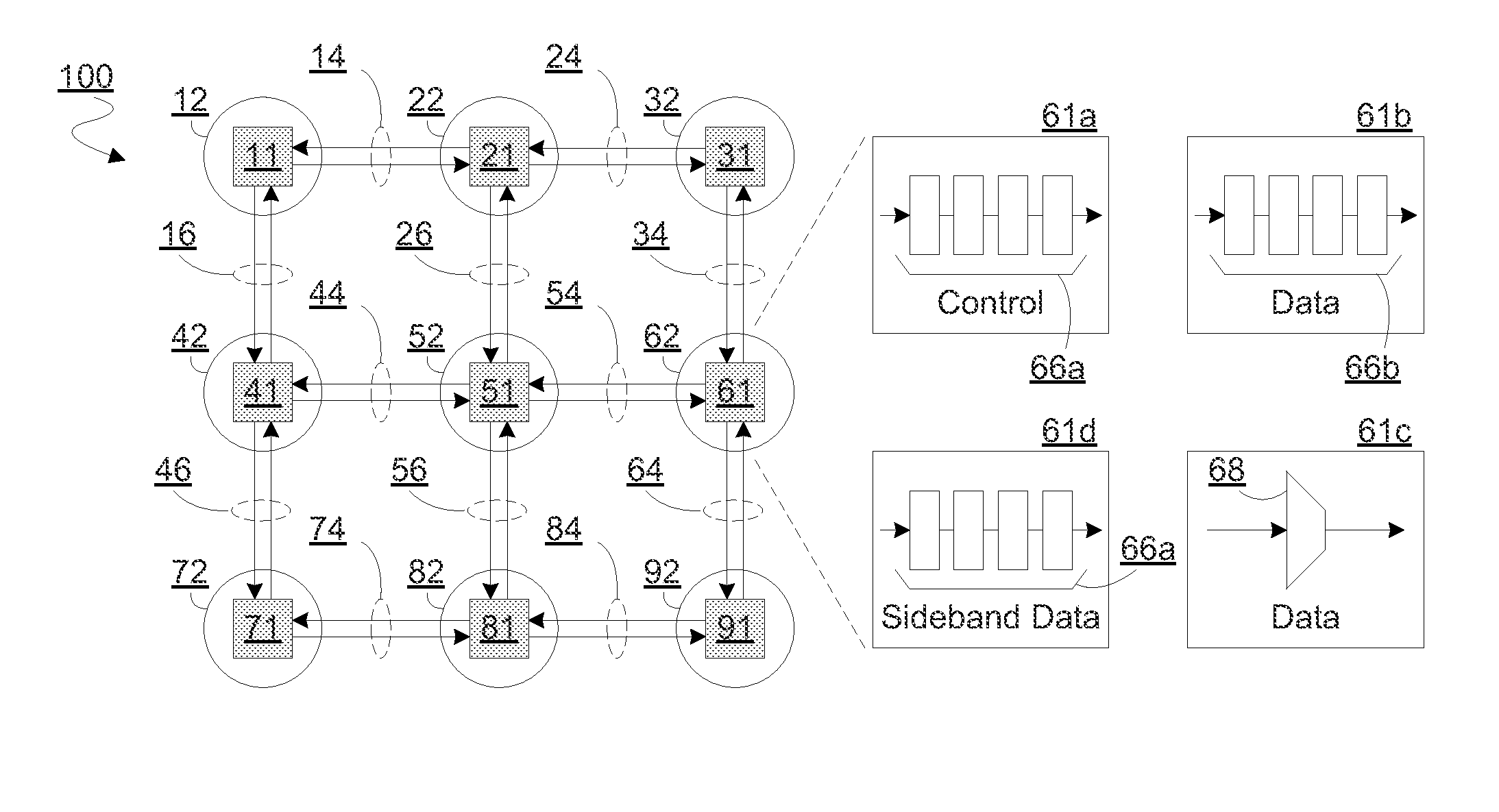 Architecture and method for hybrid circuit-switched and packet-switched router