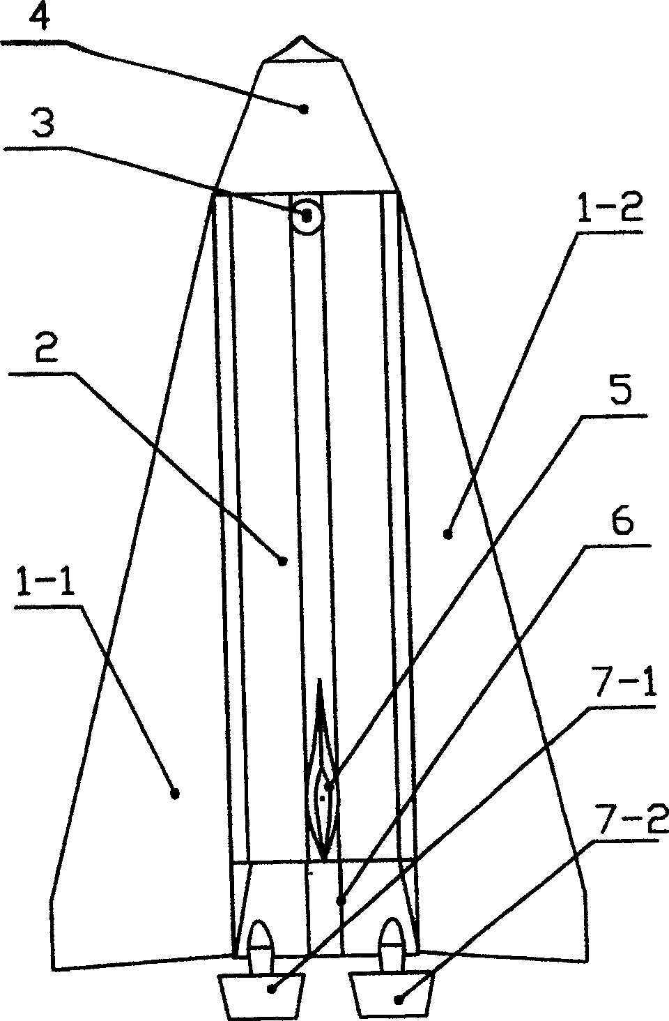 Hybrid type underwater sailing device