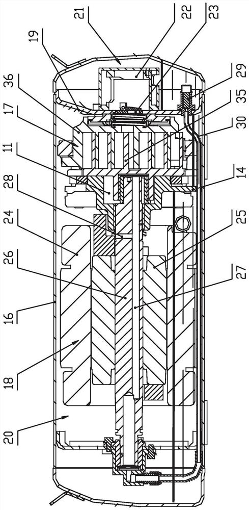 Bearing seat and horizontal scroll compressor