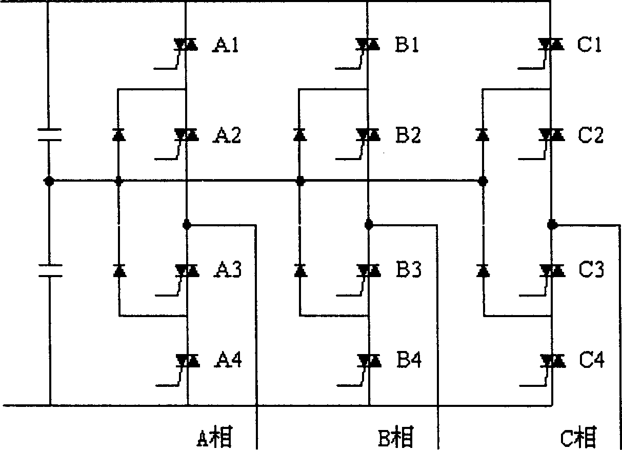 Generating method of three-level harmonic-trapping width-modulation pulse and pulse generator