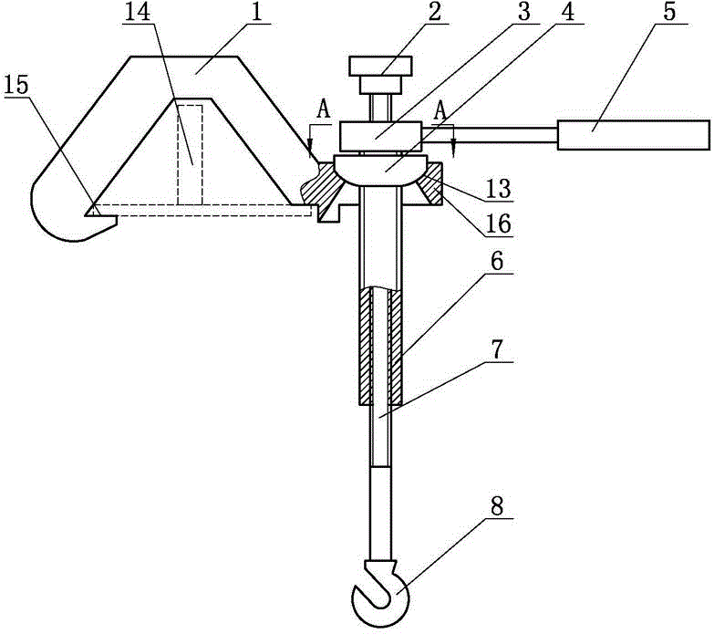 Riding type threading wire-suspending device for 500 kV overhead ground wires