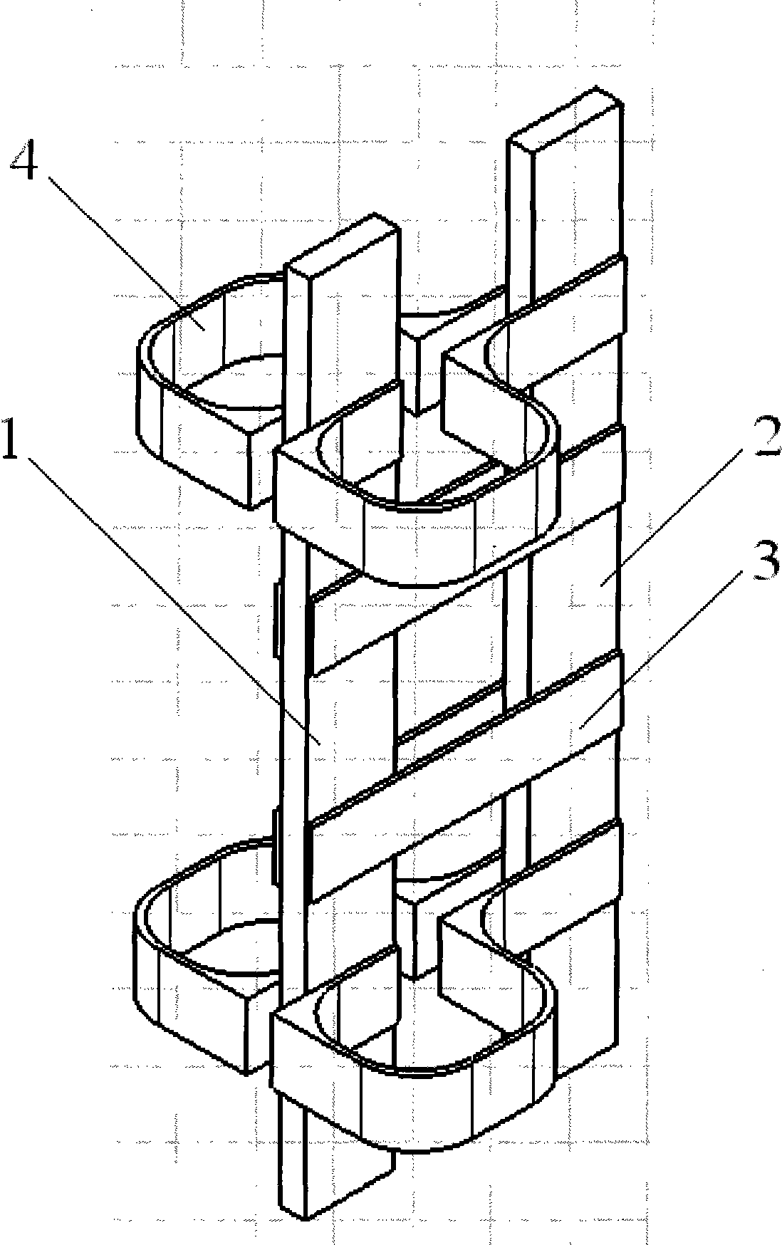 Current equalizing structure of high-current rectifier bridge arm
