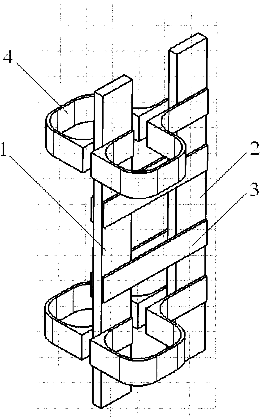 Current equalizing structure of high-current rectifier bridge arm
