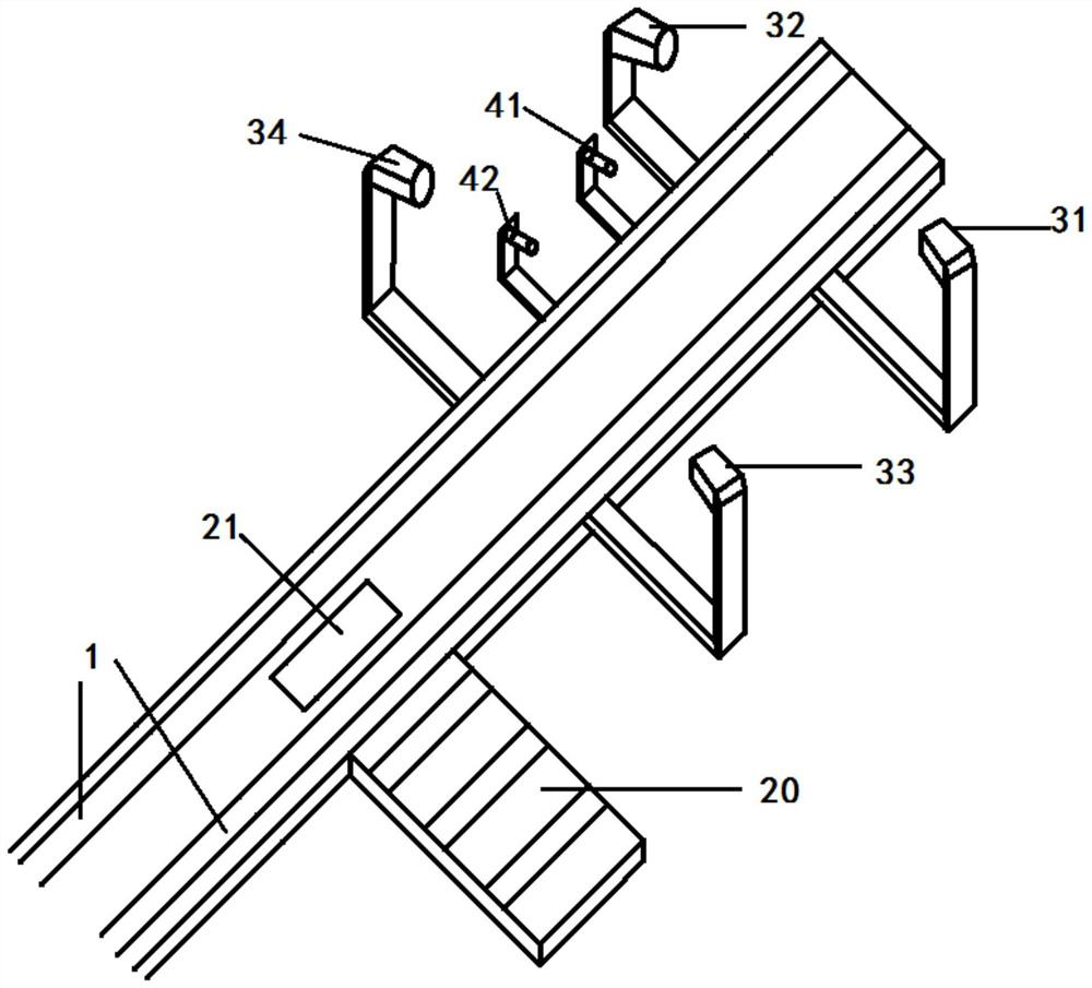 Packaging box conveying system