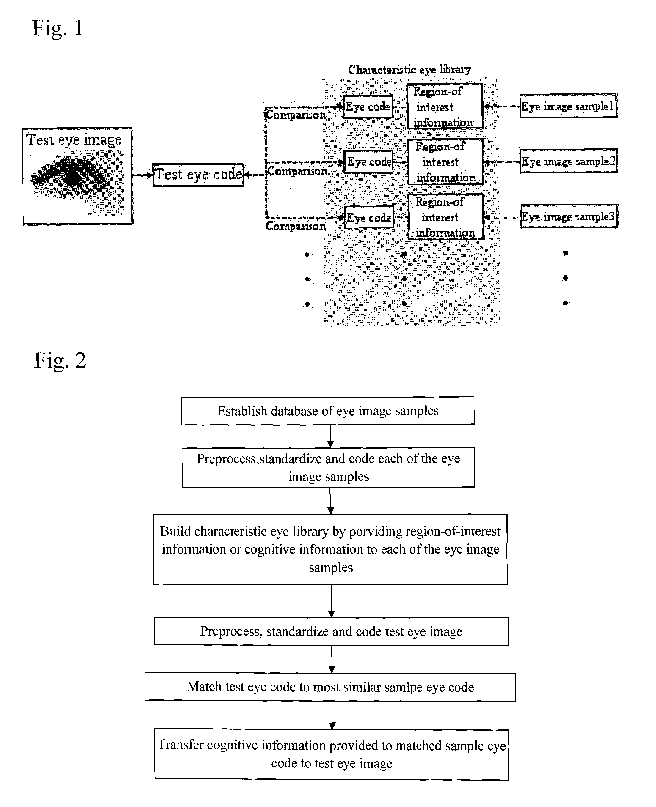 Method for acquiring region-of-interest and/or cognitive information from eye image