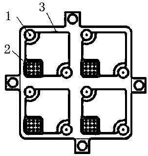 Three-dimensional microwave component testing device
