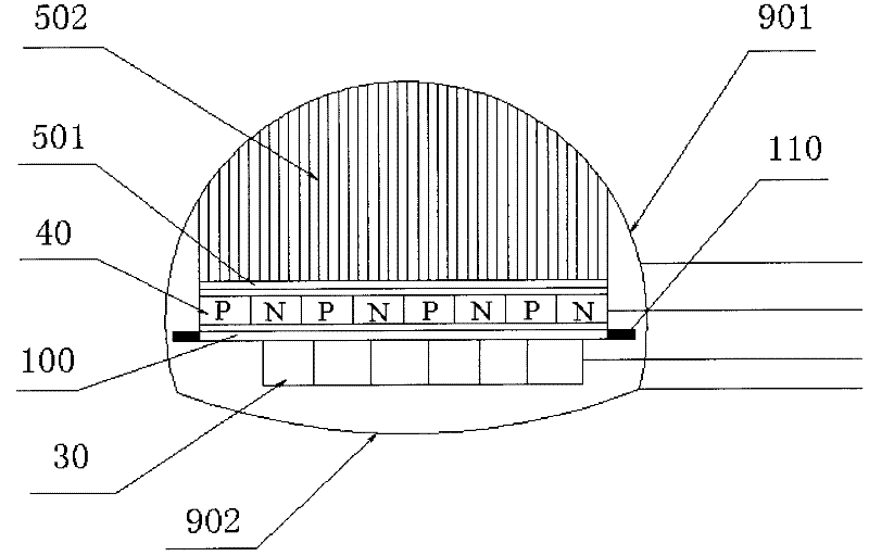 Wind, light and thermoelectricity complementary light-emitting diode (LED) streetlamp device