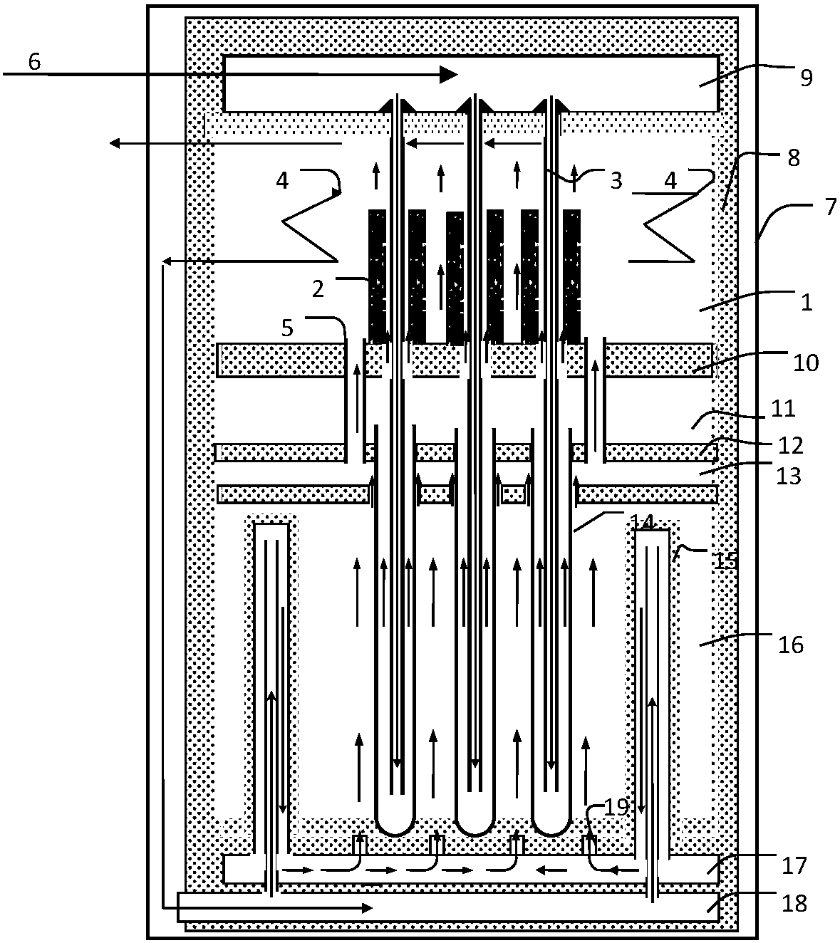 Combustor having fuel cell tail gas catalytic combustion function, and applications thereof