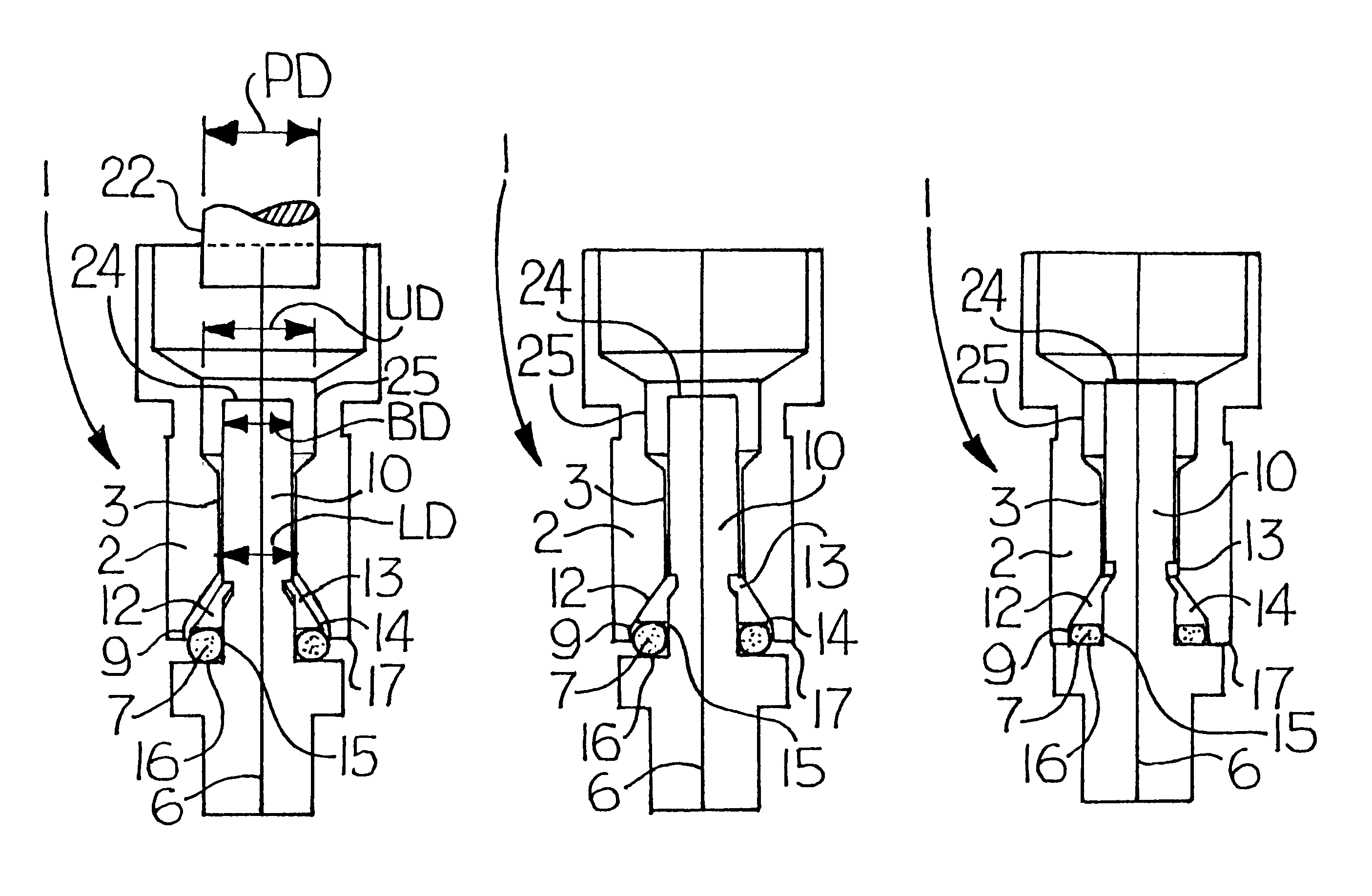 Check valve arrangement for a diagnostic test point