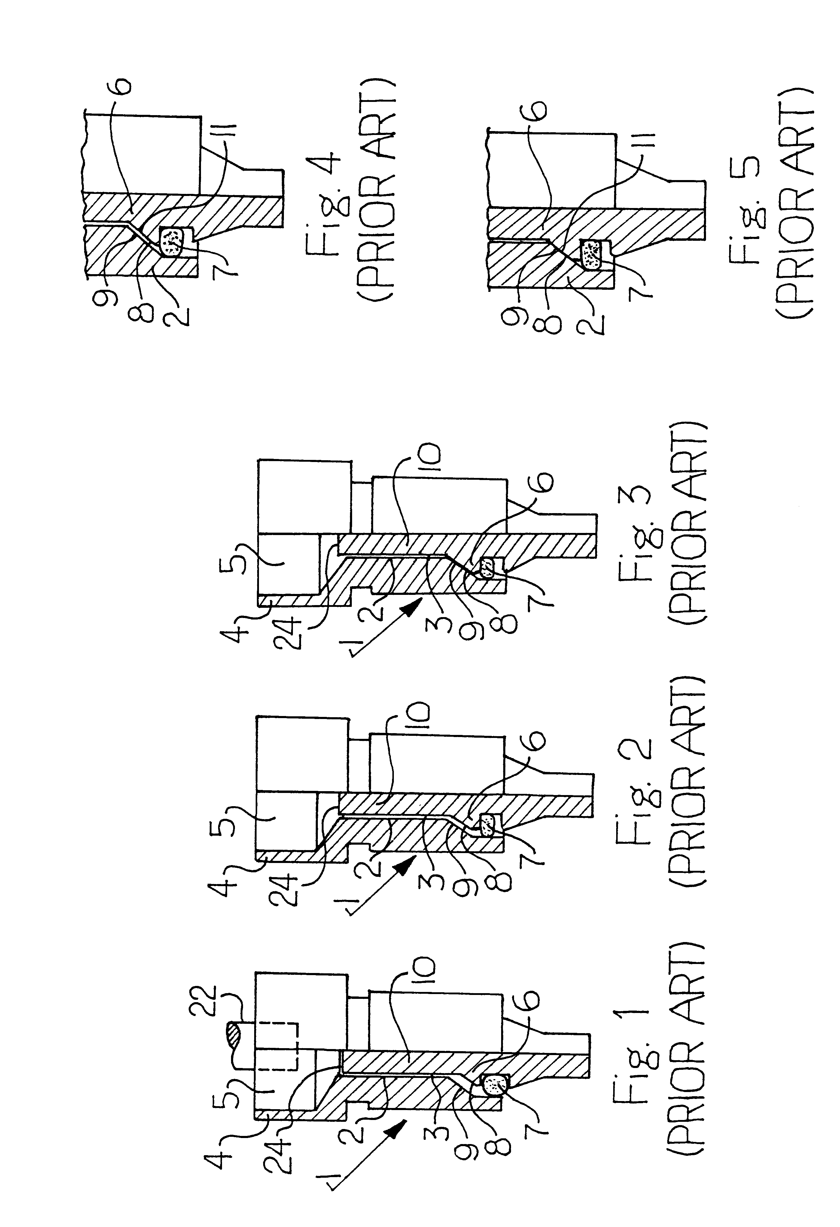 Check valve arrangement for a diagnostic test point