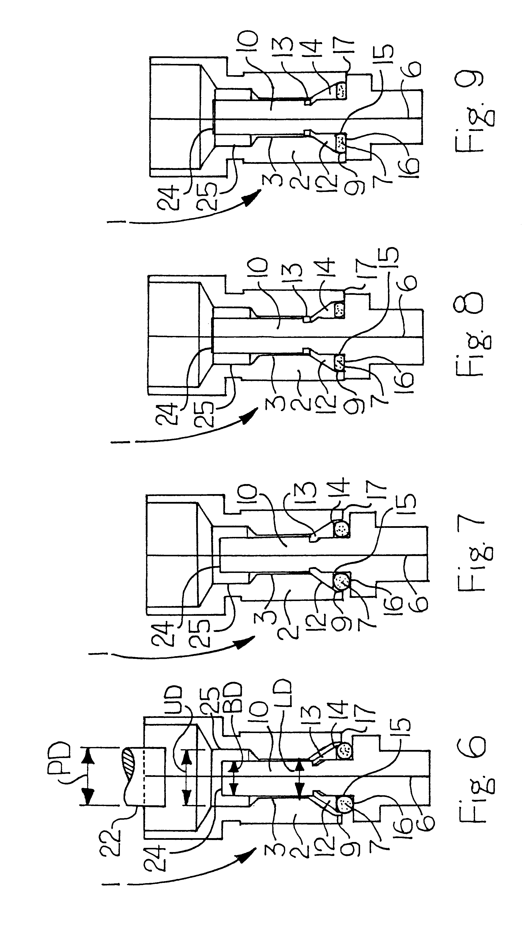 Check valve arrangement for a diagnostic test point