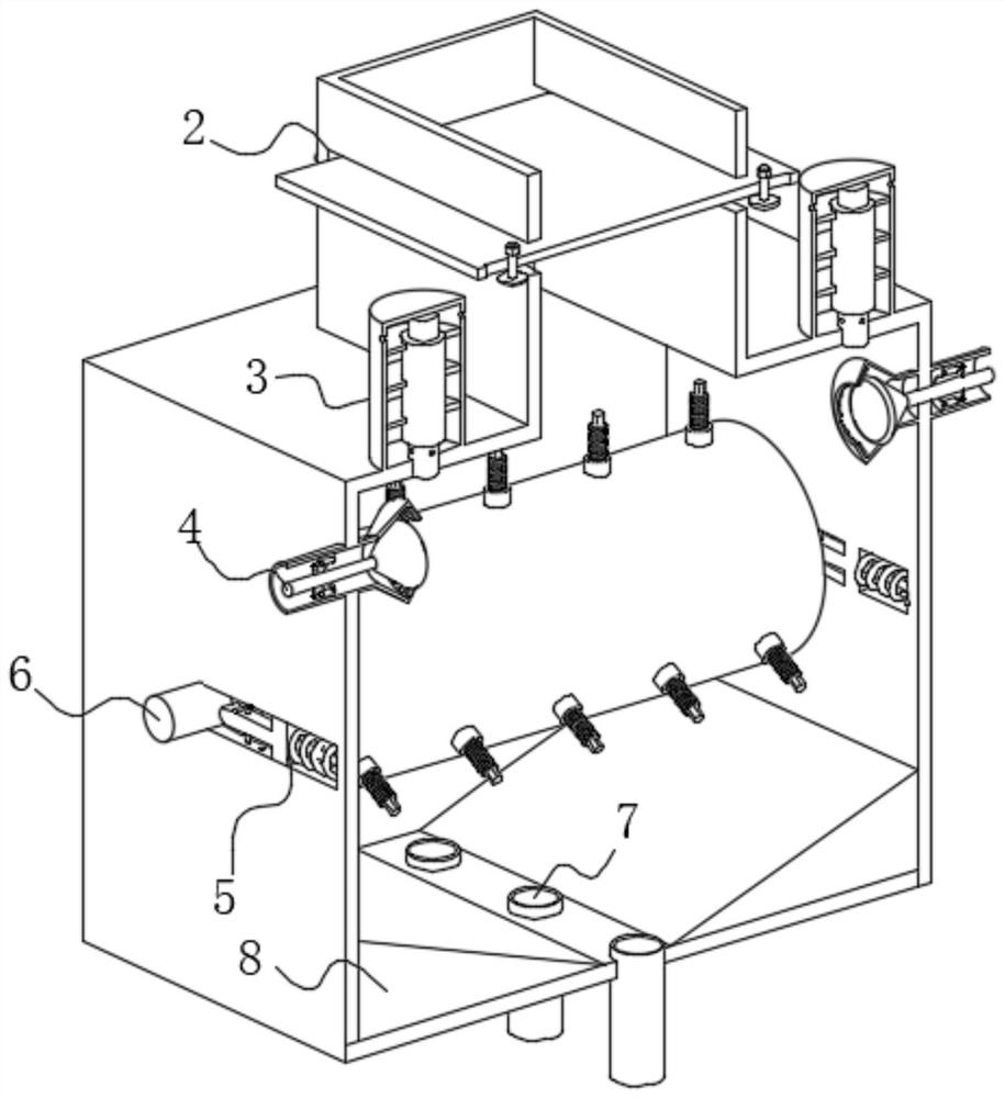 Ceramsite production device and production method using recycled building spoil as raw material