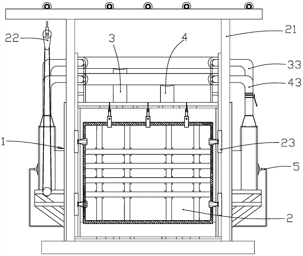 Gas heating furnace for hub forging