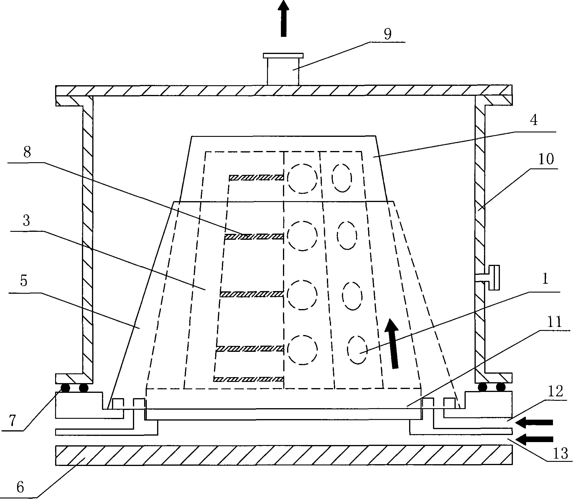 High-temperature metal organic chemical gas-phase deposition reactor