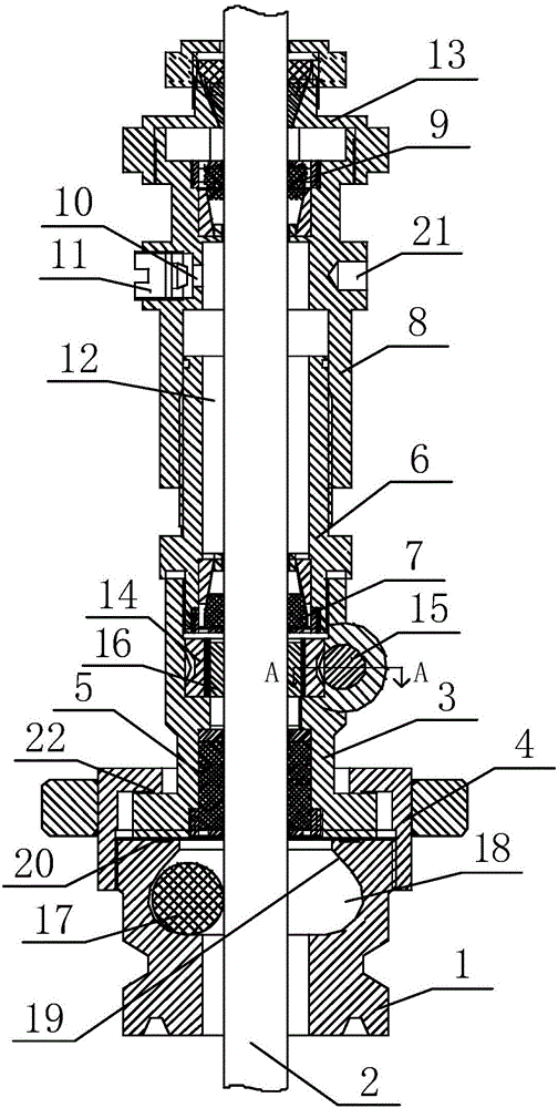 Oil field pump well wellhead sealing device