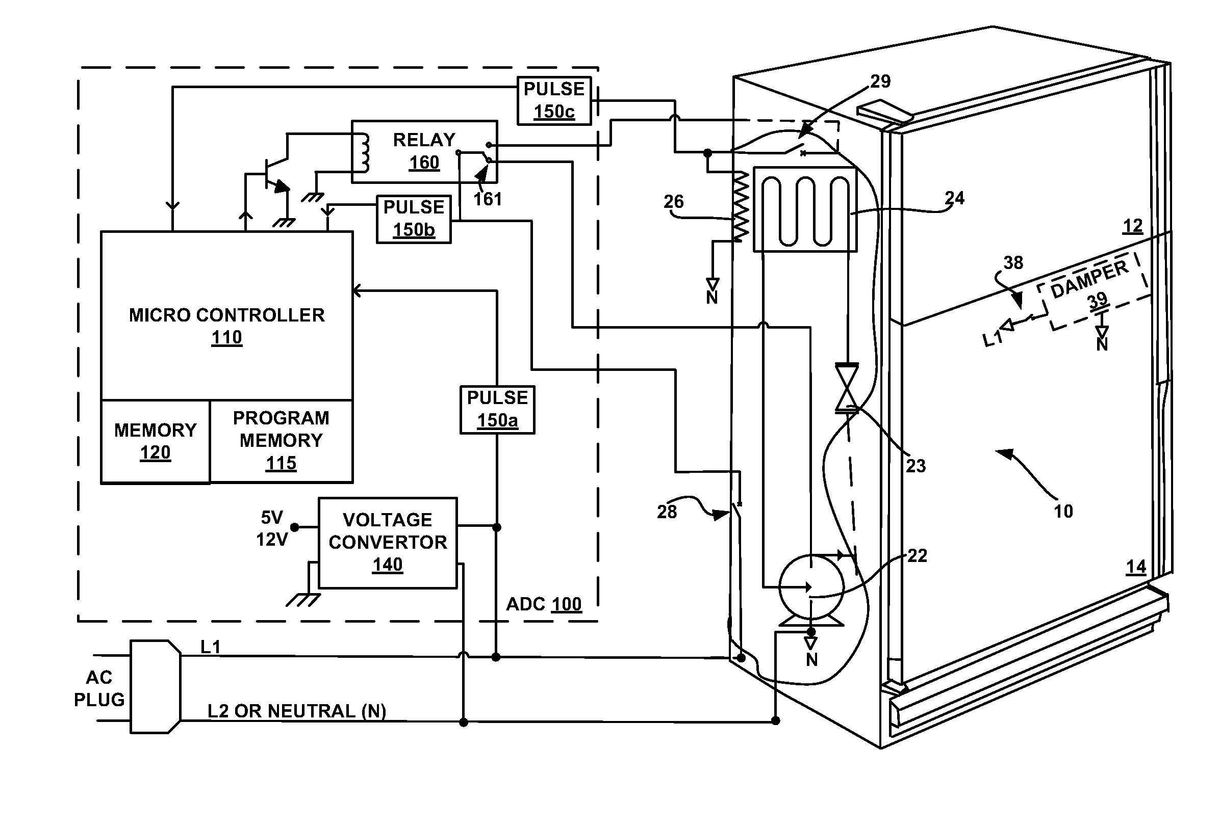 Adaptive defrost controller for a refrigeration device