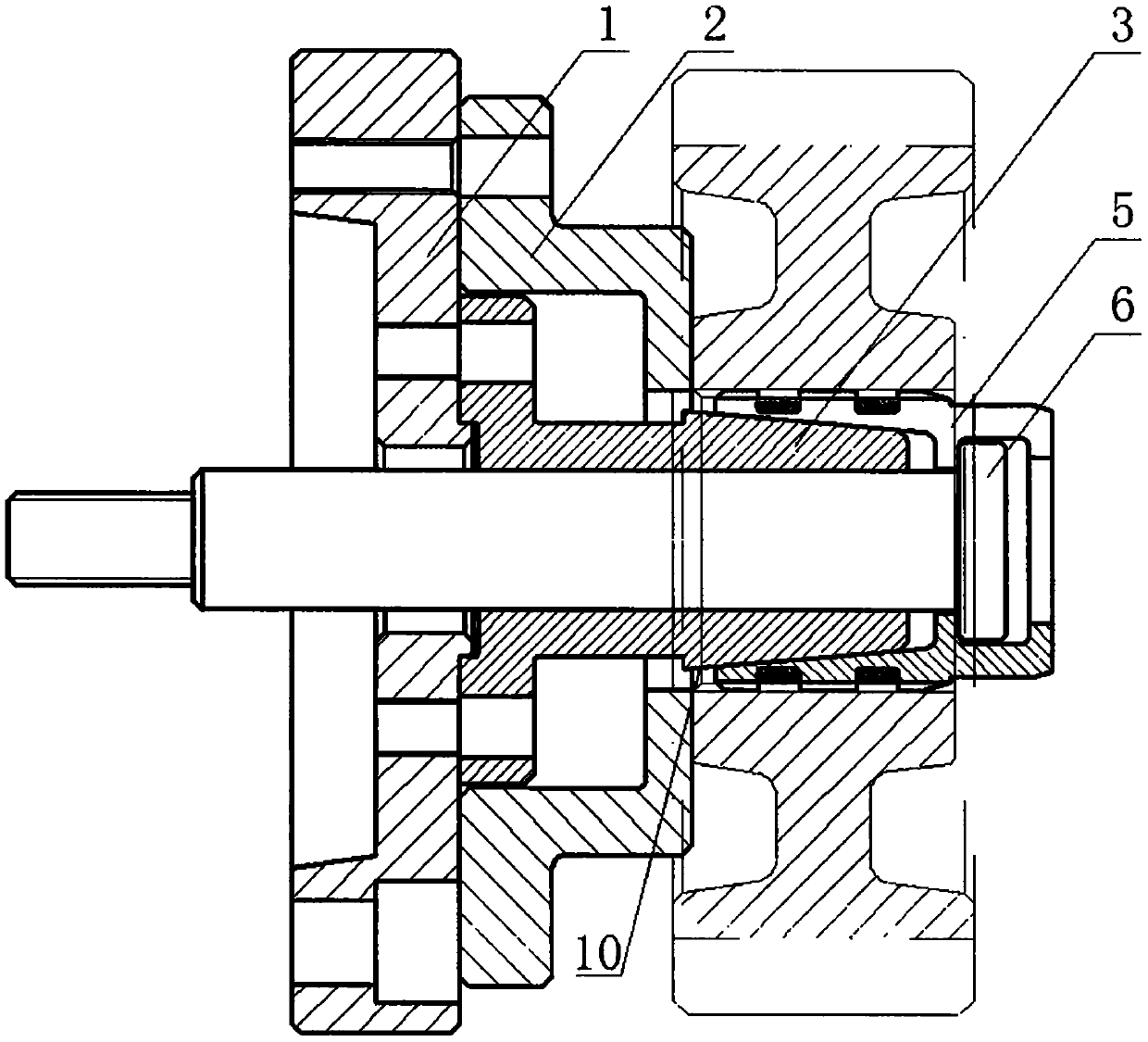 Inner spline part key side positioning spline expansion device and machining process thereof