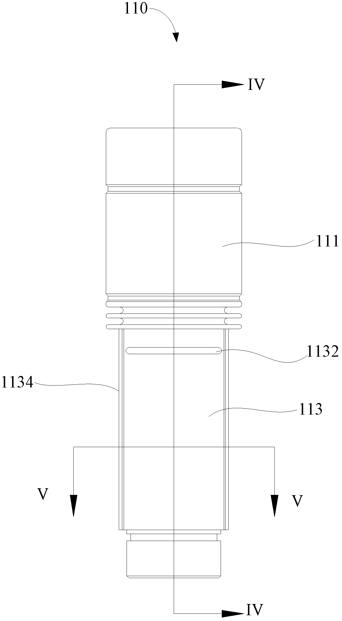 Flashlight and telescopic cylinder structure thereof