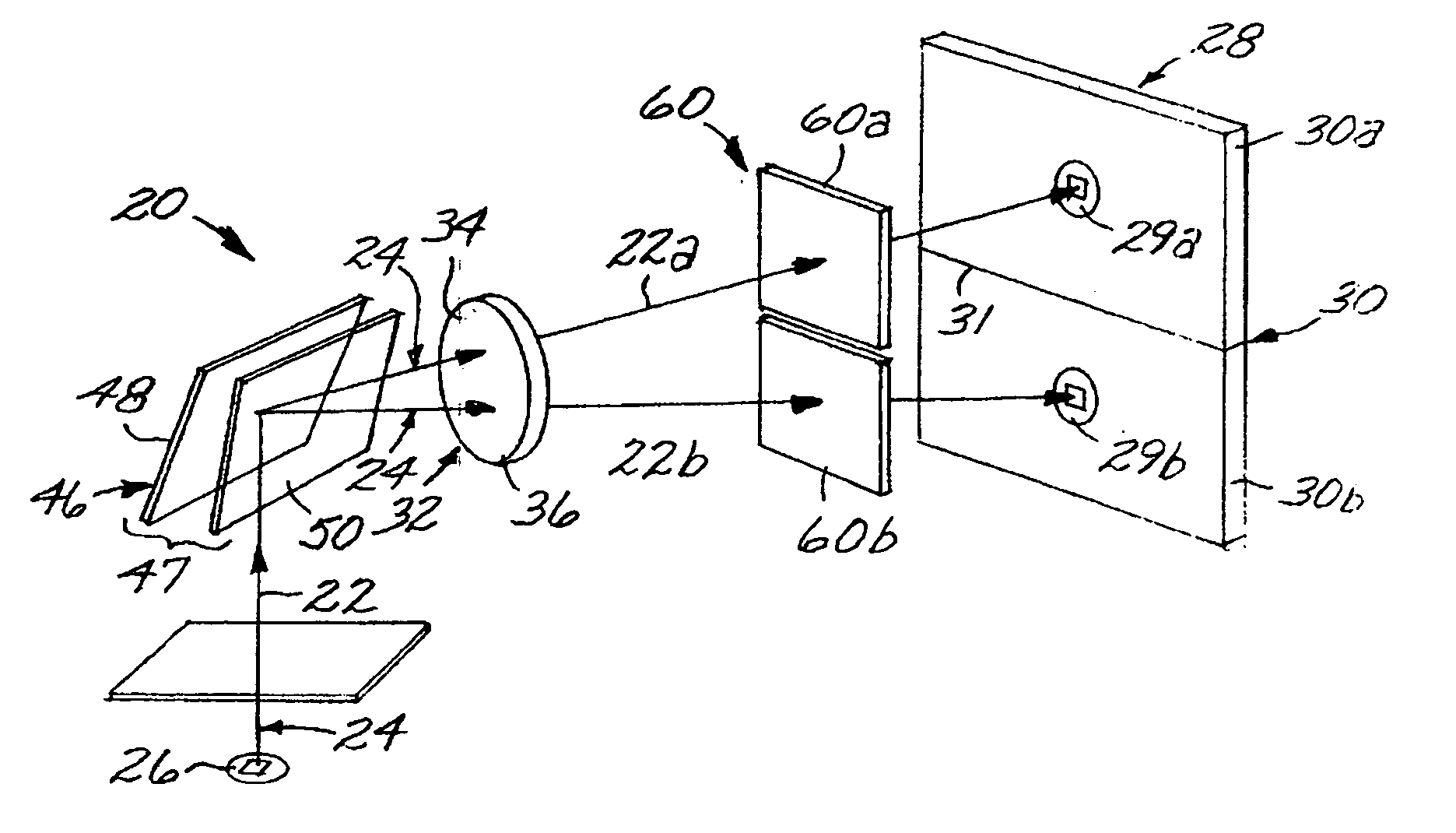Dual-band sensor system utilizing a wavelength-selective beamsplitter