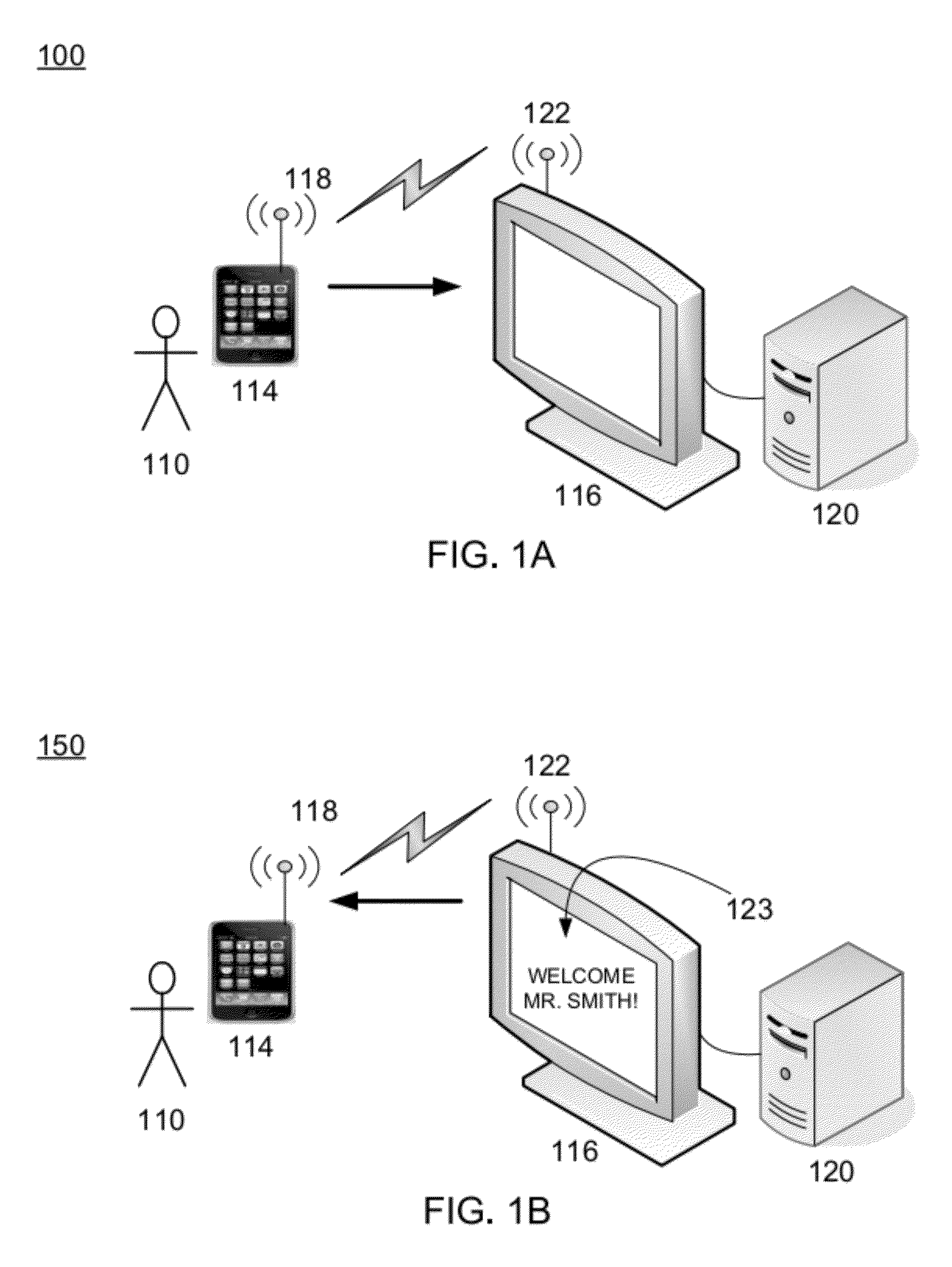 Processing near field communications between active/passive devices and a control system