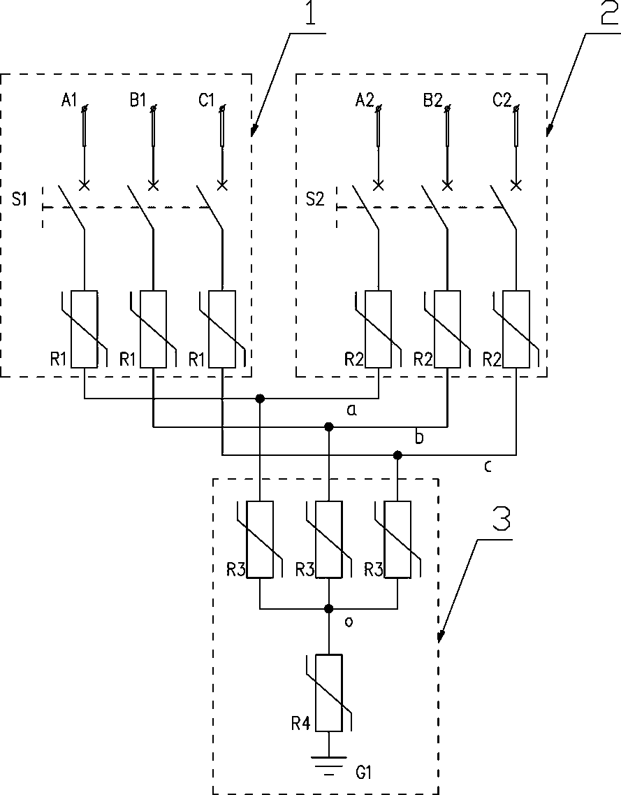 Overvoltage protection circuit for substation and application thereof