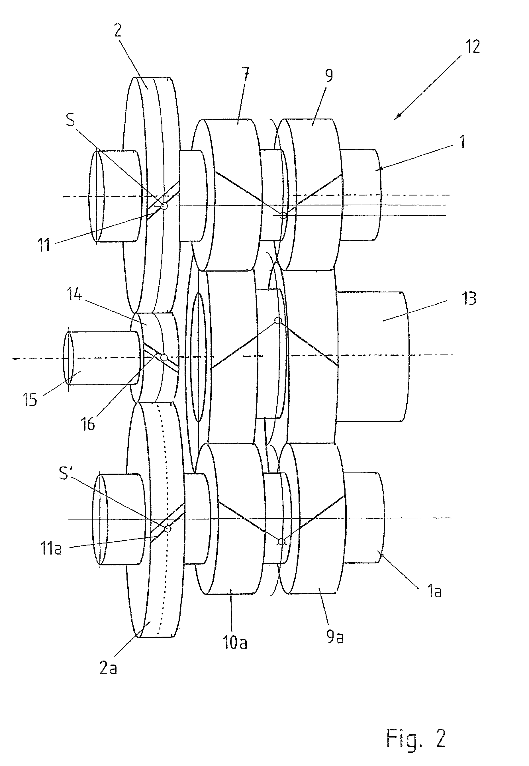 Method for setting the tooth face position of a gear wheel