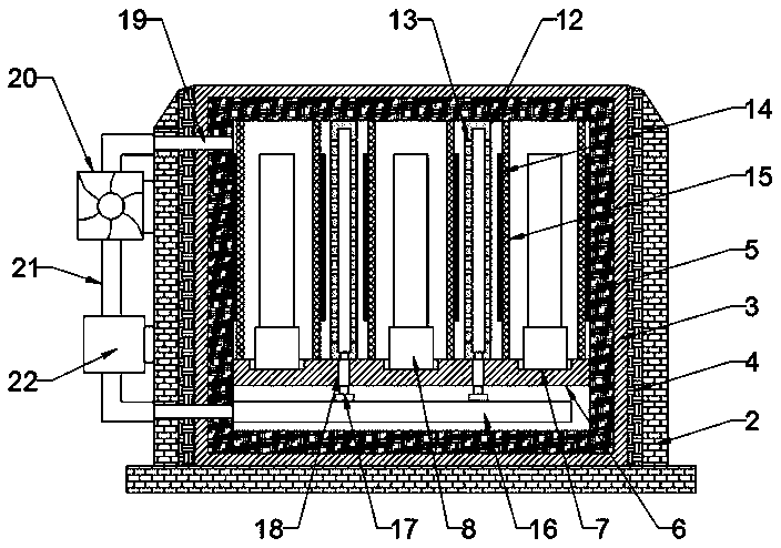 Large-size magnetic core glue removal sintering equipment and manufacturing method thereof