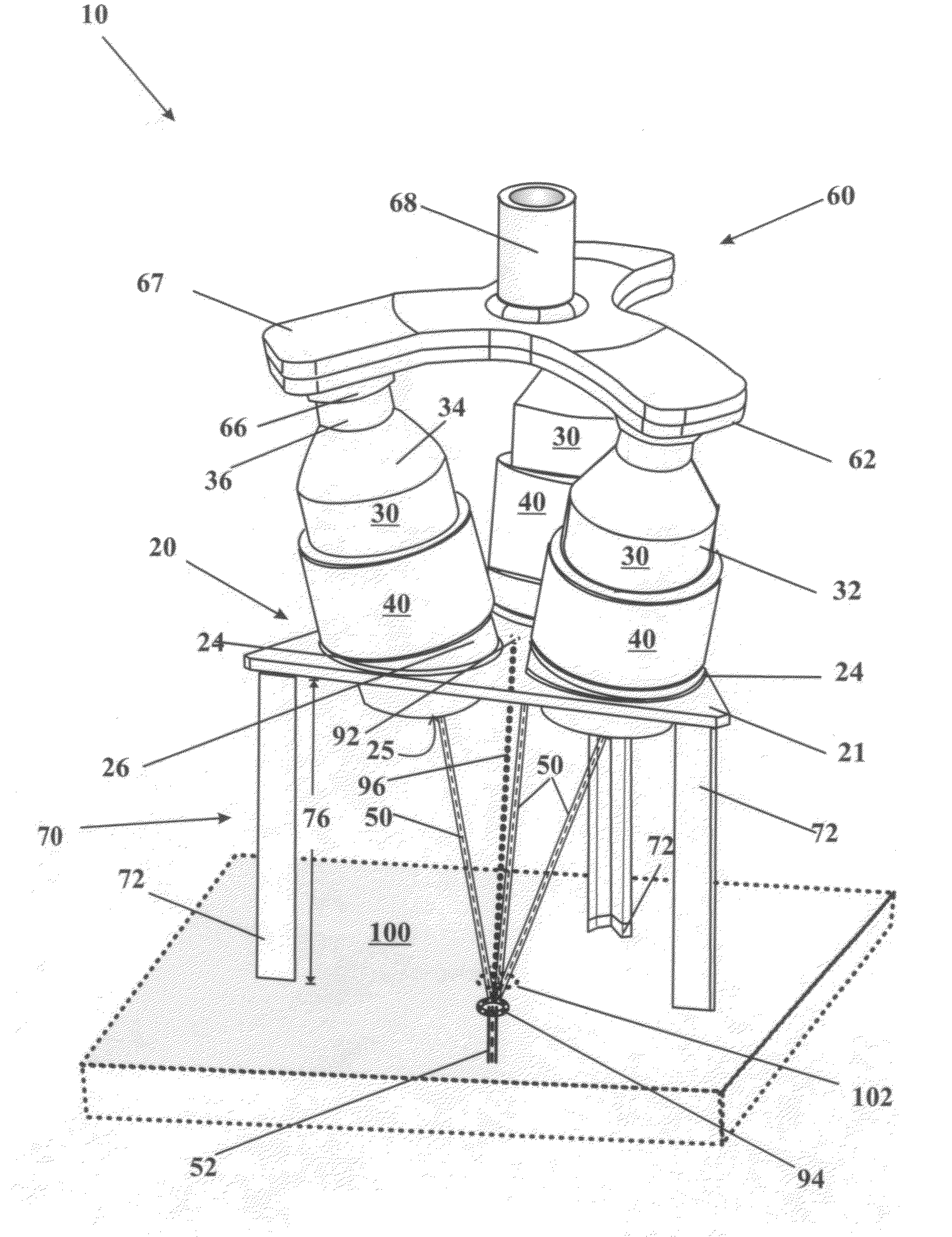 Holder that converges jets created by a plurality of shape charges