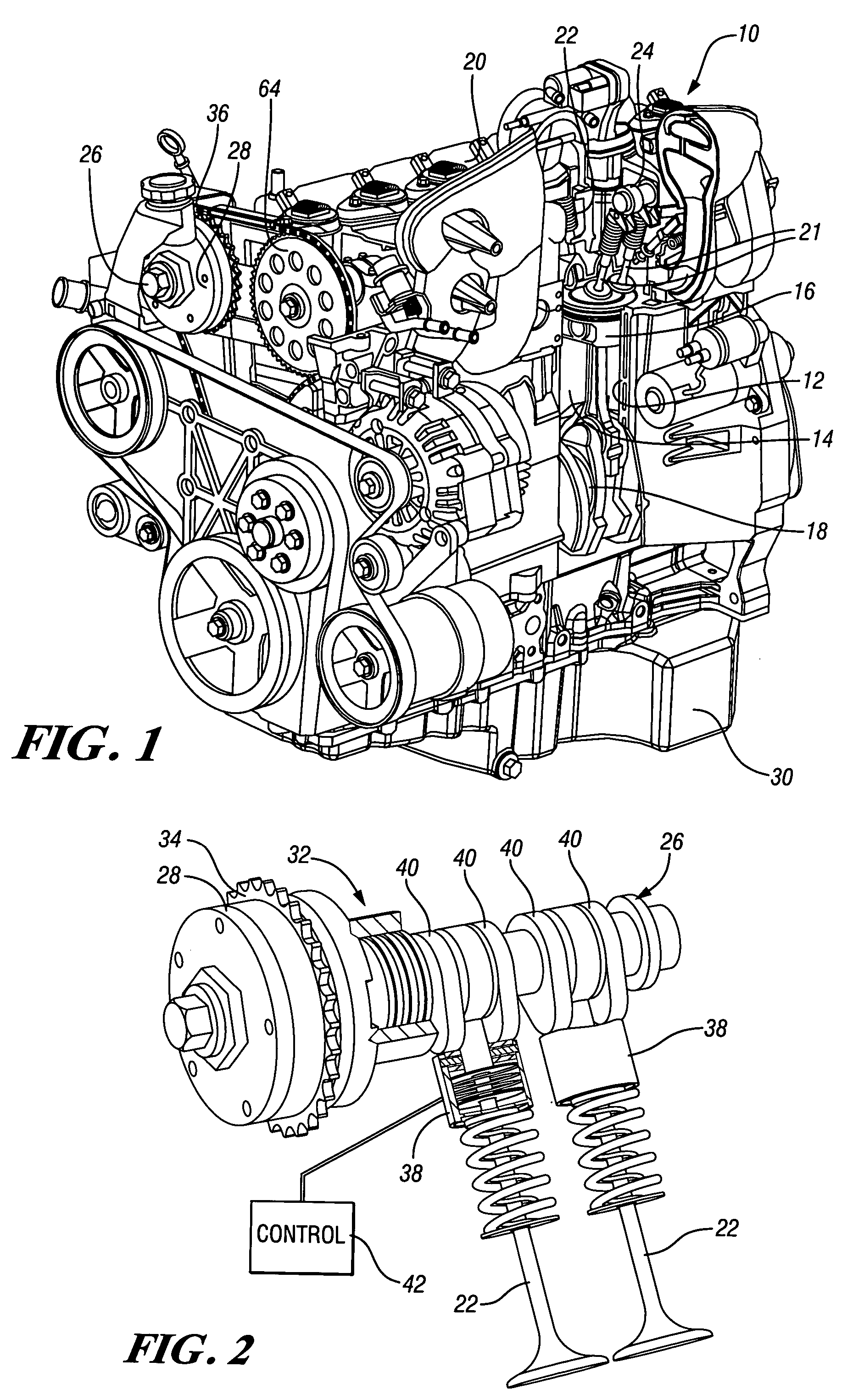 Engine oil system with oil pressure regulator to increase cam phaser oil pressure
