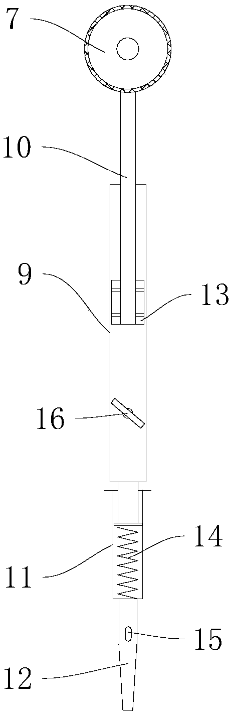 Coiled material hanging and fixing device