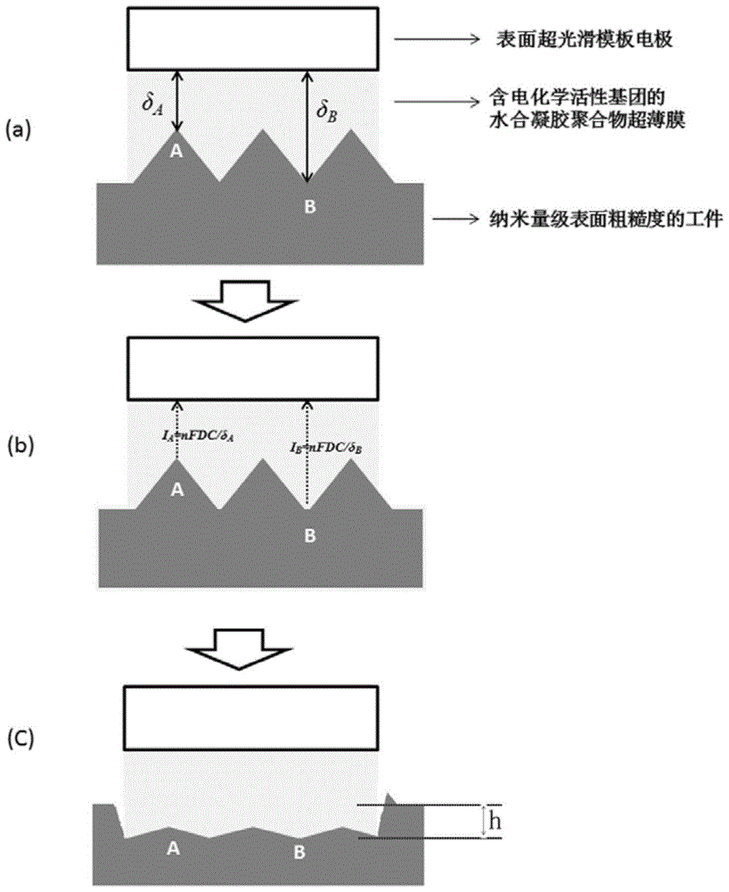 A nanometer-precision electrochemical etching processing method