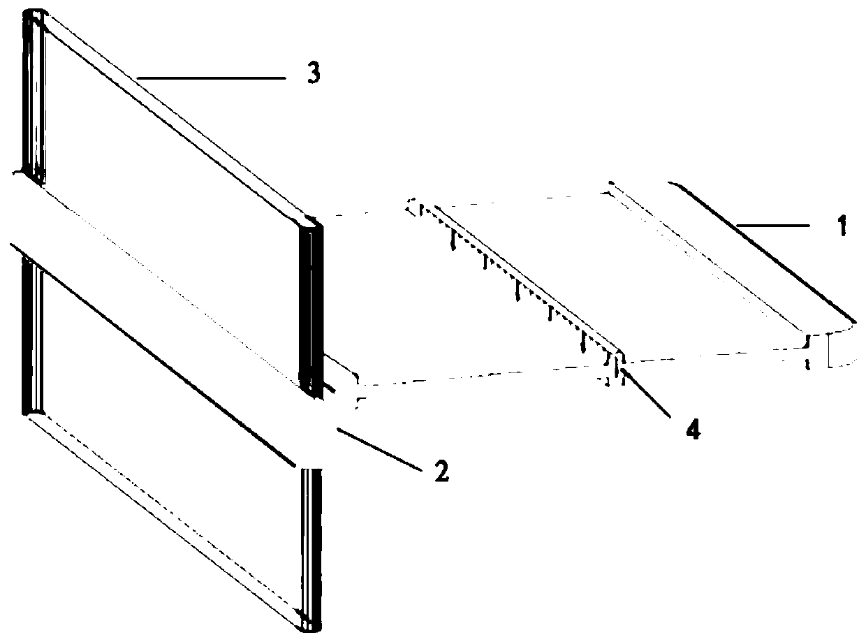 Wing-type bite wing holding frame capable of being used for measuring data and using method