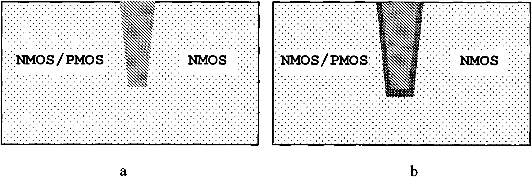 Integrated circuit resisting NMOS element total dose radiation