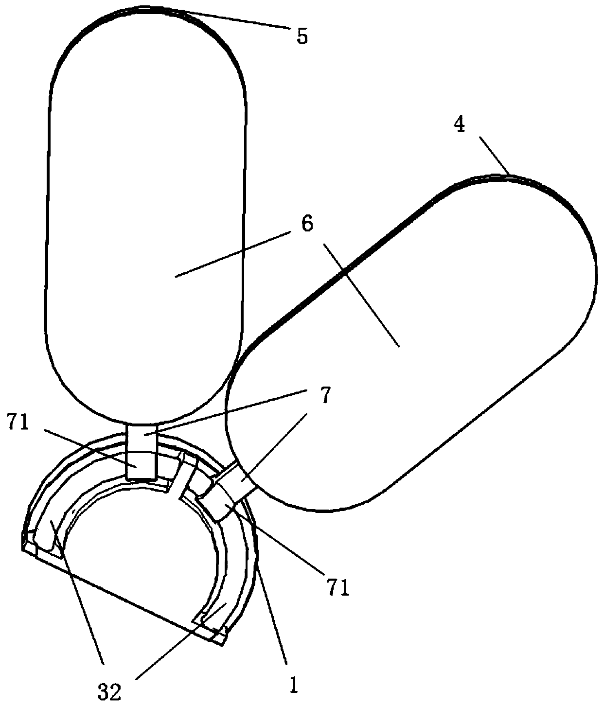 Electronic low-frequency pulse patch with stretching function