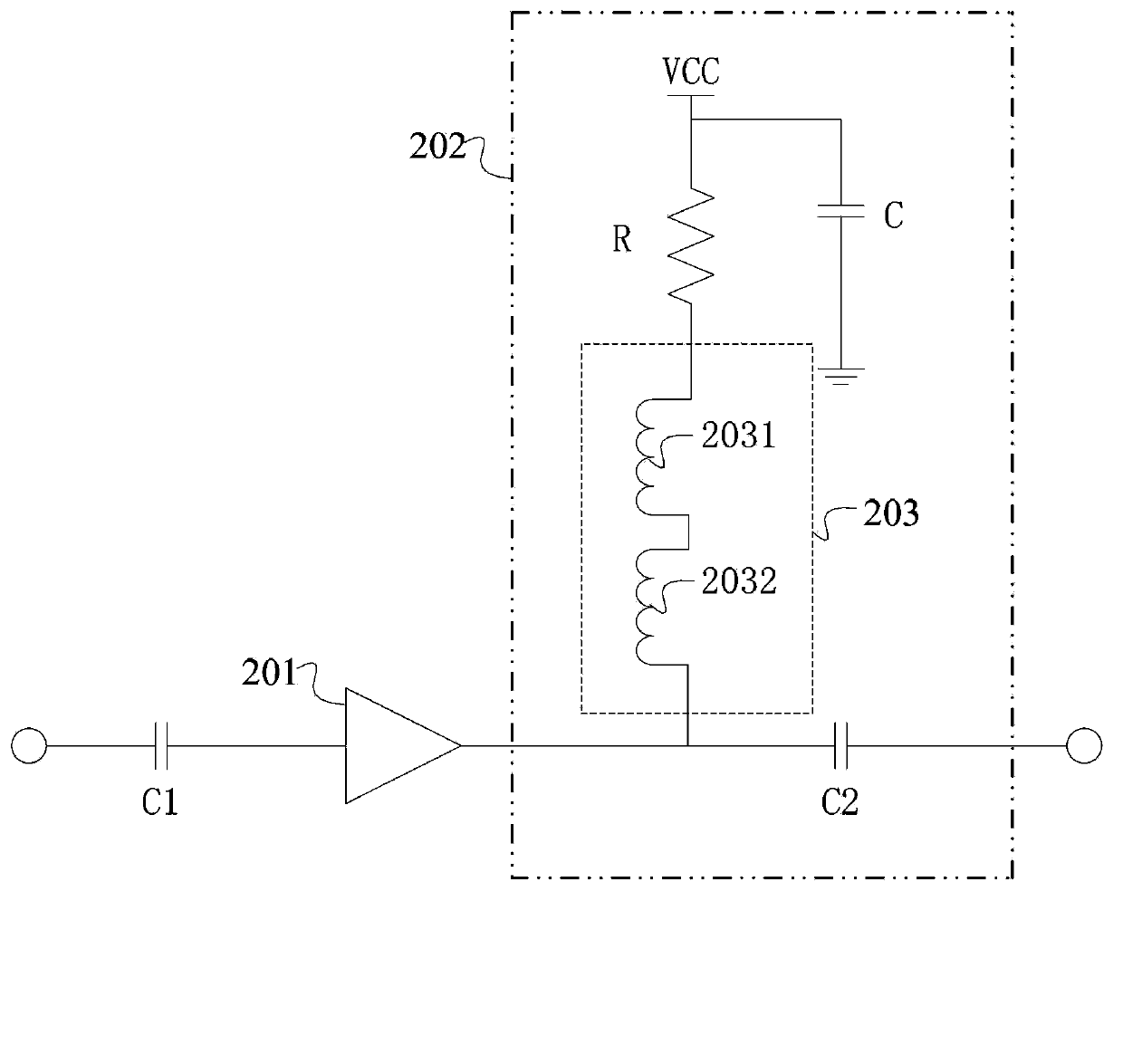 Radio frequency measurement device with amplifier