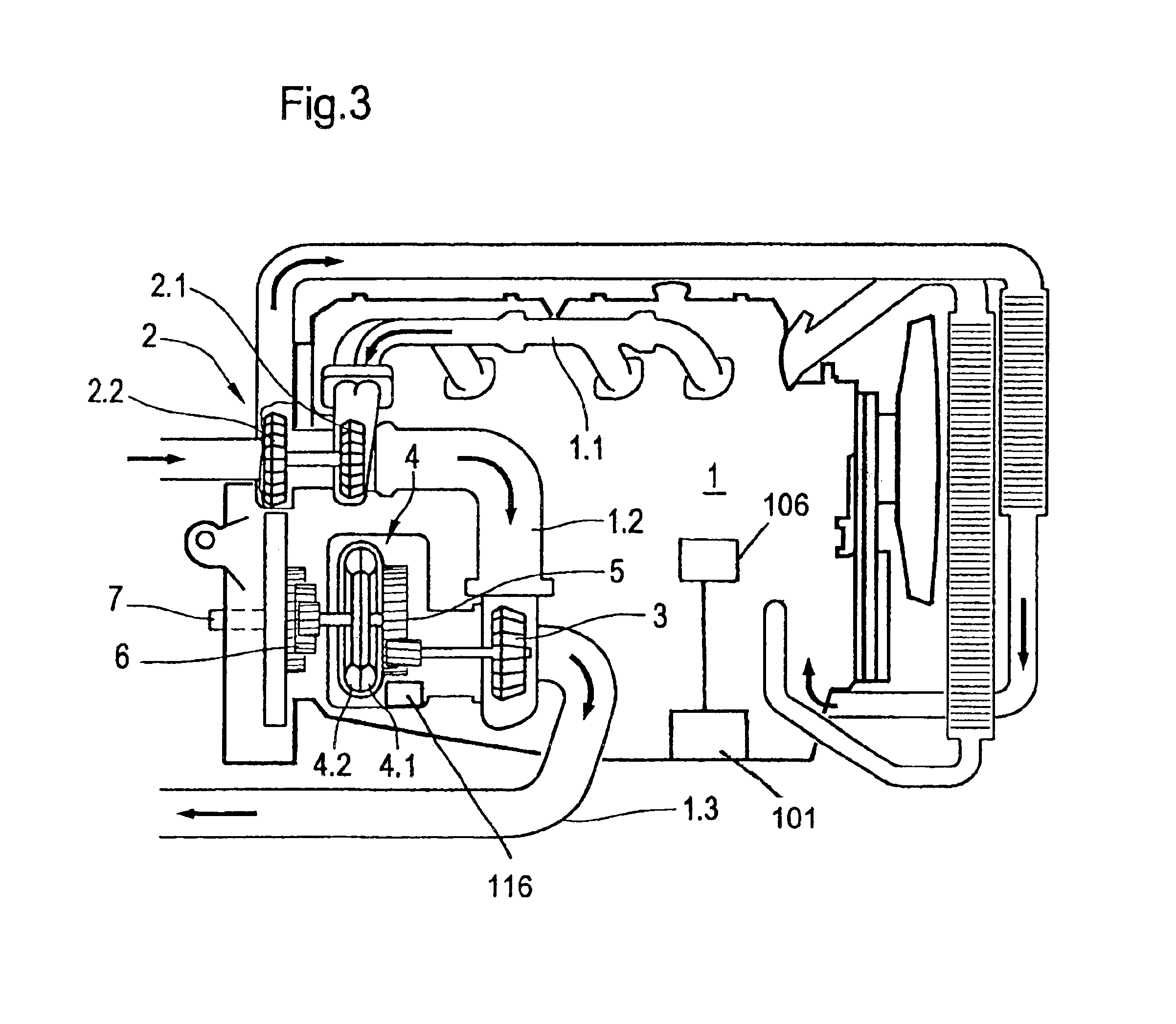 Drive unit with an internal combustion engine and an exhaust gas turbocharger