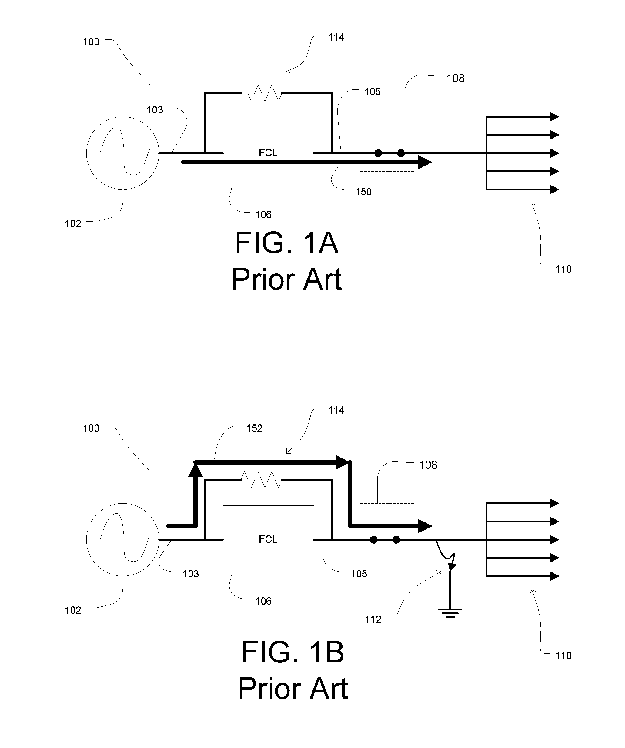 Fault Current Limited System with Current Splitting Device