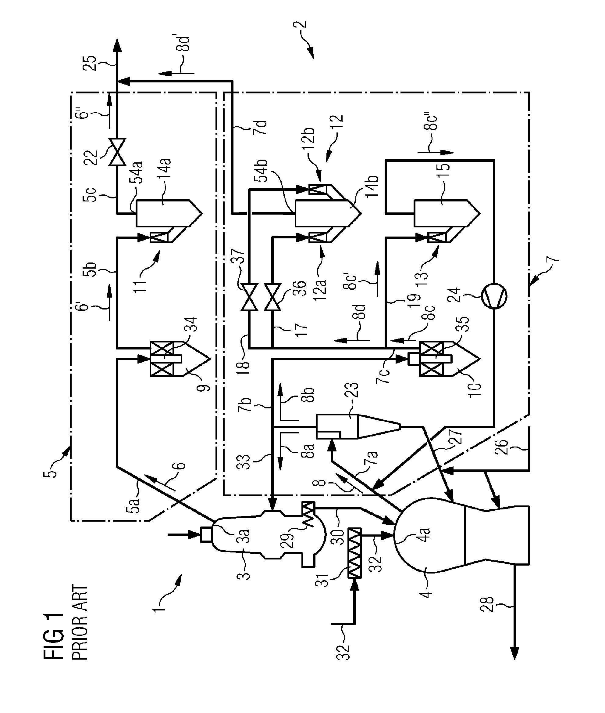 Process gas purification device for a melt reduction system for extracting pig iron