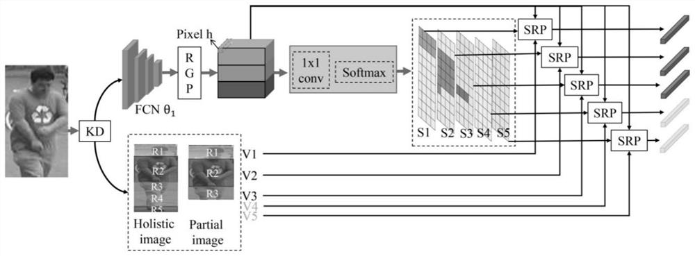 Partial Person Re-identification Method Based on Visible Perceptual Texture Semantic Alignment