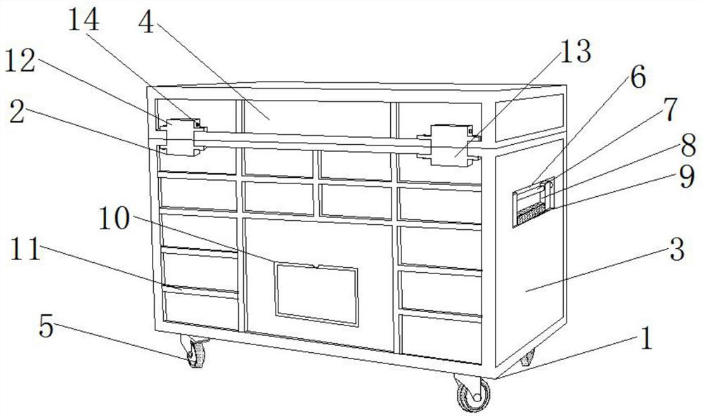 A logistics box locking device