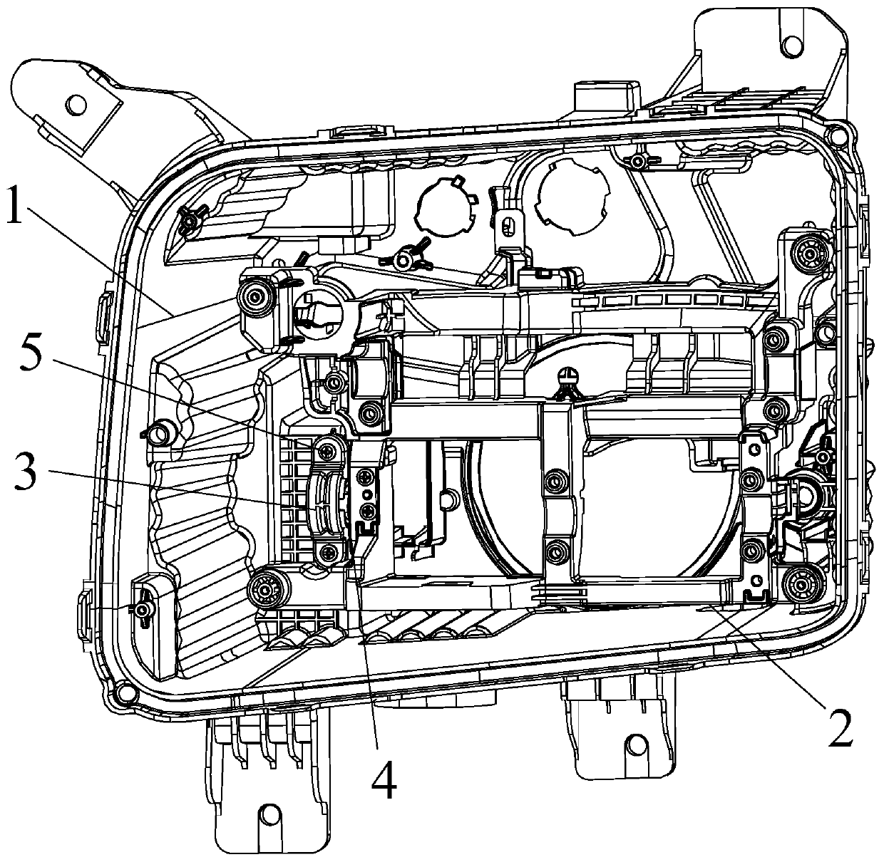 Lens support installation device